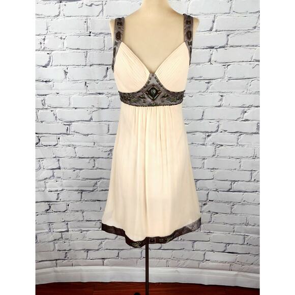 Sue Wong Dress Silk Hand Beaded size 2 Grecian cocktail party wedding vintage - Picture 1 of 11